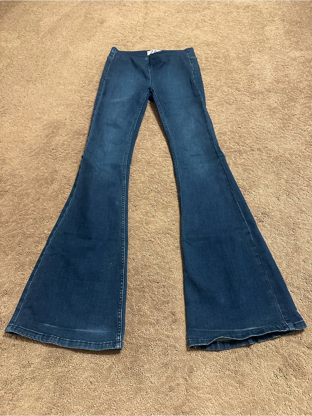 We The Free Dark Blue Flare Jeans - High-Rise Silhouette
